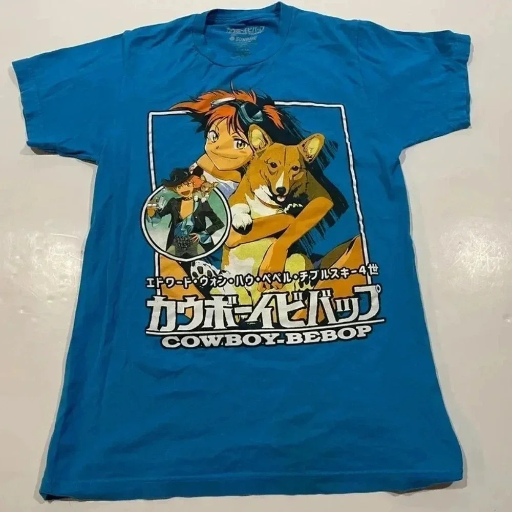 *Final Price* Anime Cowboy Bebop Funimation Small Logo Cartoon Tee Rare NWOT